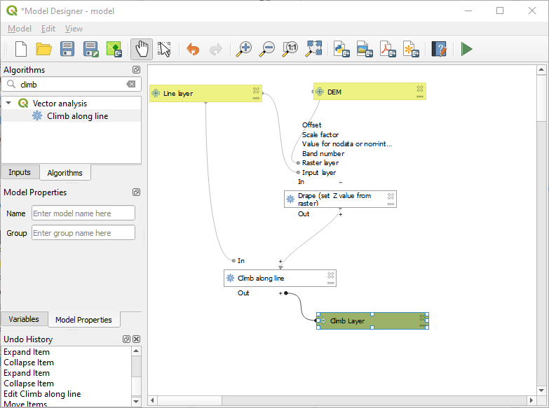 27.5. The model designer — QGIS Documentation documentation