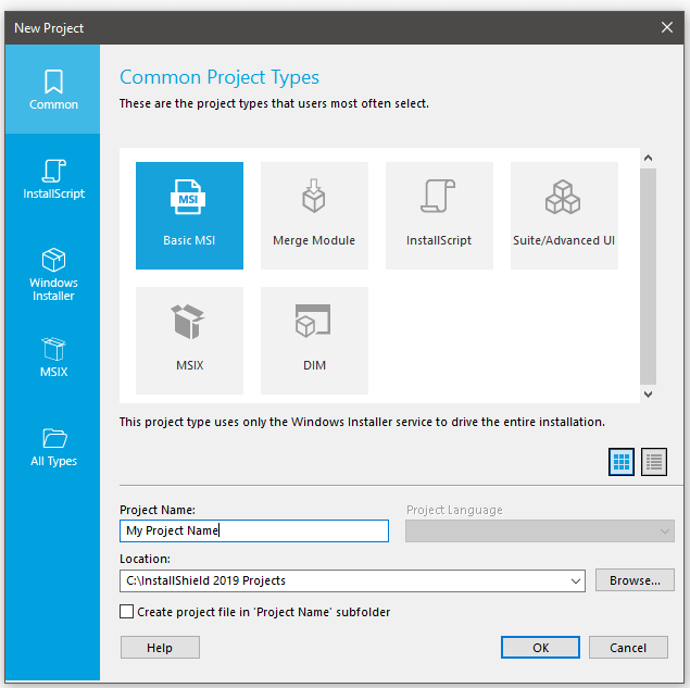 Prompt user to create … Installshield 2019 Release Notes