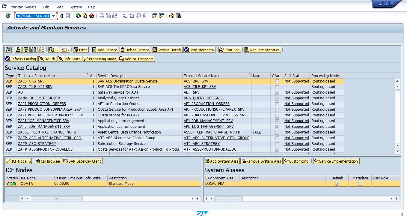 SAP Config RikData OneApp