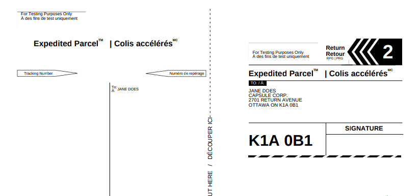 35 Canada Post Return Label Label Design Ideas 2020