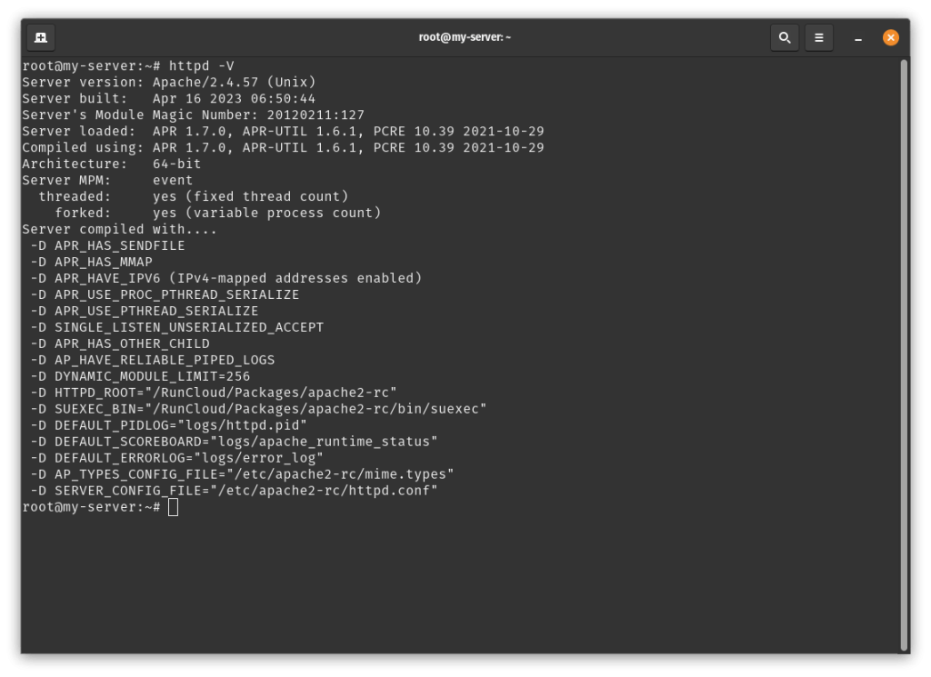 Cheat Sheet Apache RunCloud Docs