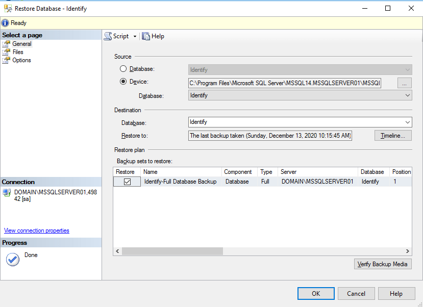 How to manually rollback an Identify installation