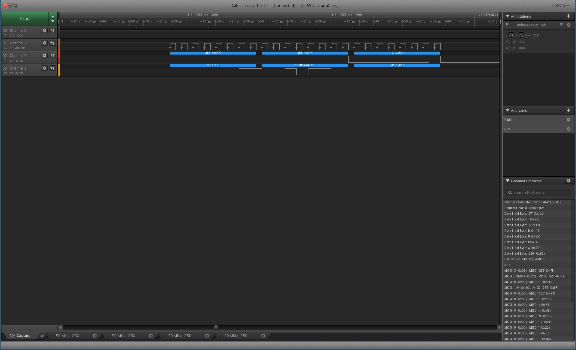 Using the Saleae Logic Pro 8 to debug a CAN bus seL4 docs