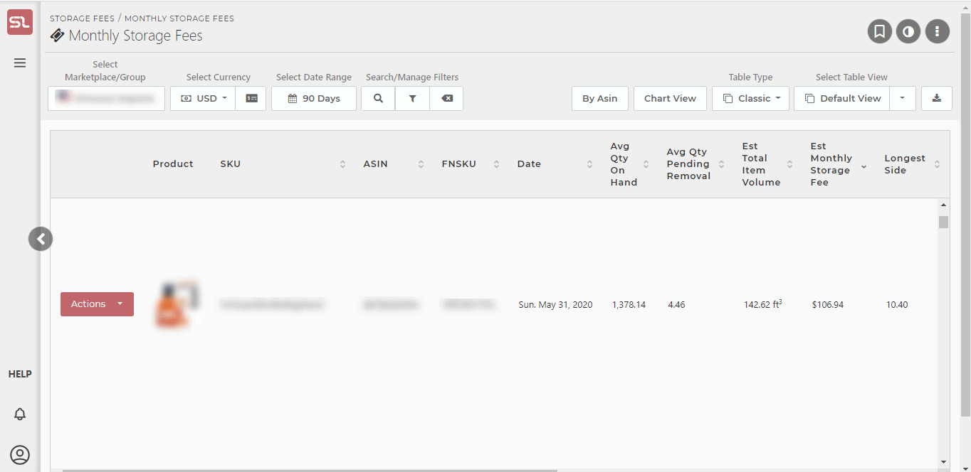 The Monthly Storage Fees Screen SellerLegend Knowledge Base