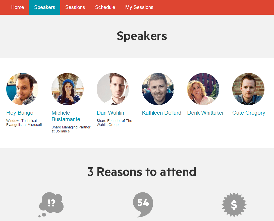 Modify the List view of the Speakers template Sitefinity CMS Modules