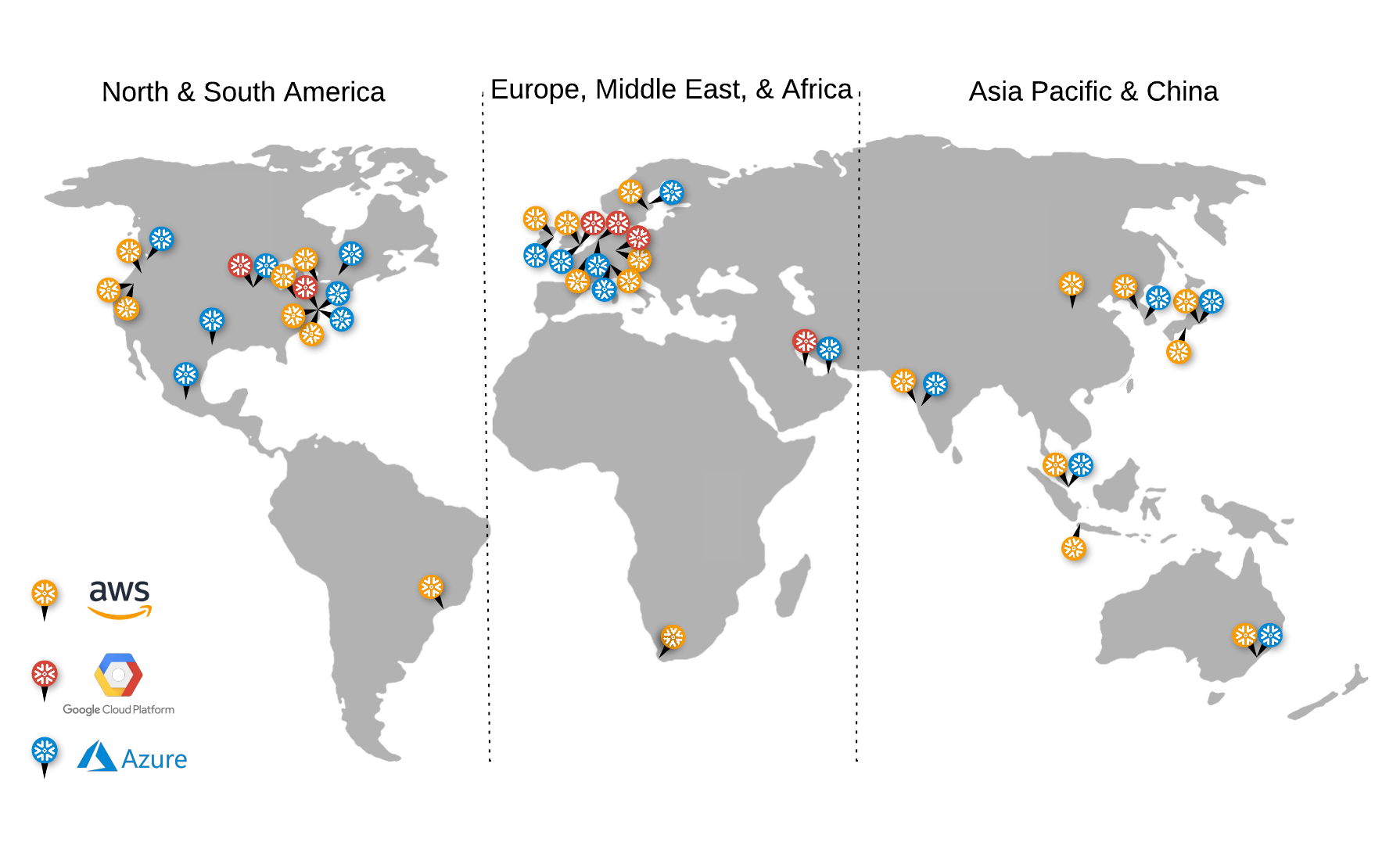 지원되는 클라우드 리전 Snowflake Documentation