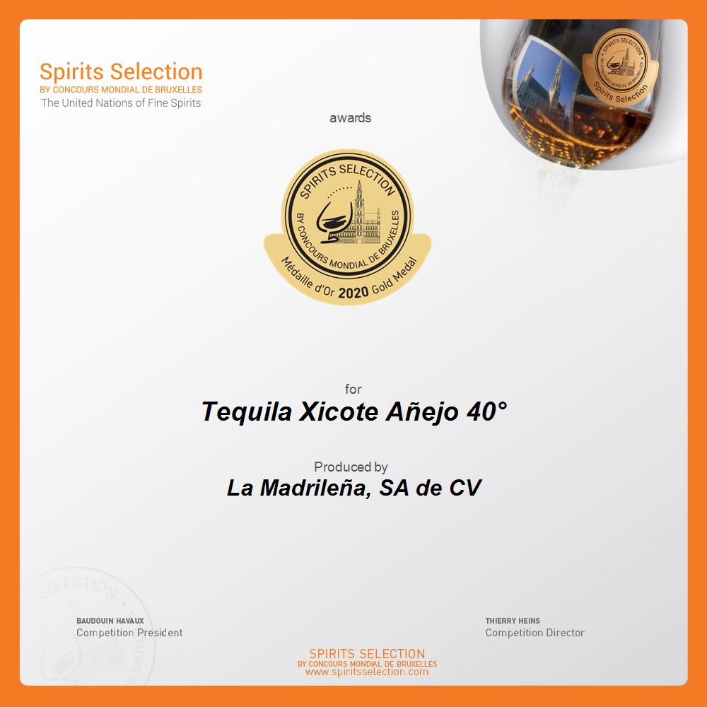 Tequila Xicote Añejo 40° • Spirits Selection