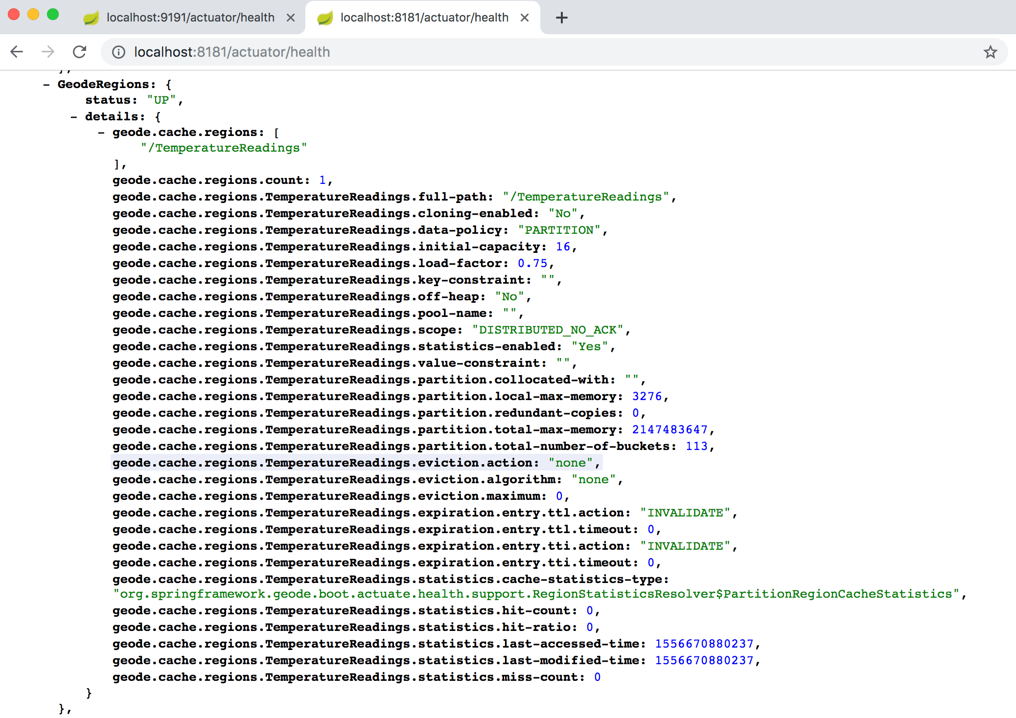 Spring Boot Actuator for Apache Geode