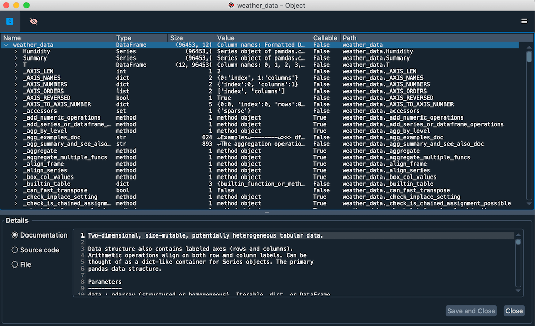 Variable Explorer â€” Spyder 5 documentation