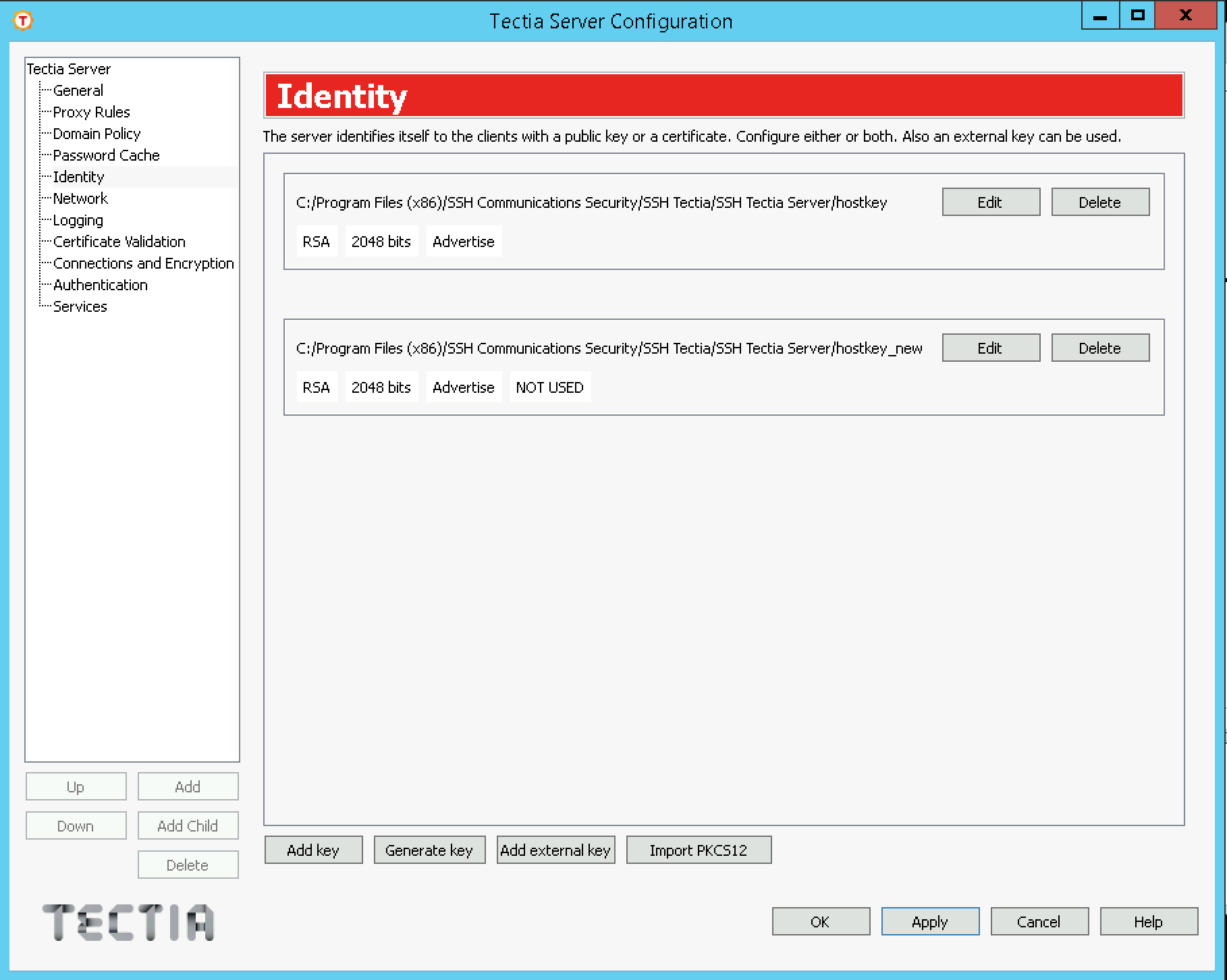Manual Rotation Example using RSA Host Keys