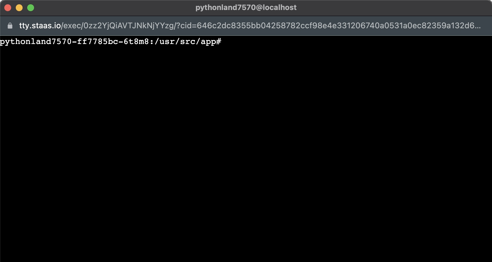 Shell Access STAAS Stacks As a Service