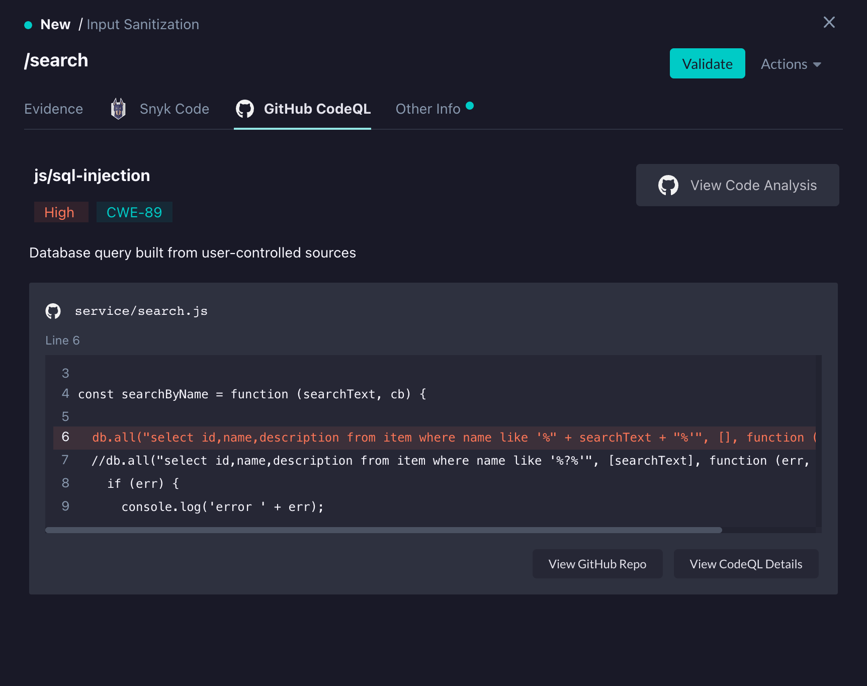 GitHub CodeQL StackHawk Documentation