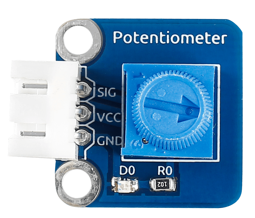 Lesson 20 Blinking an LED by Potentiometer — SunFounder sensorkitv2