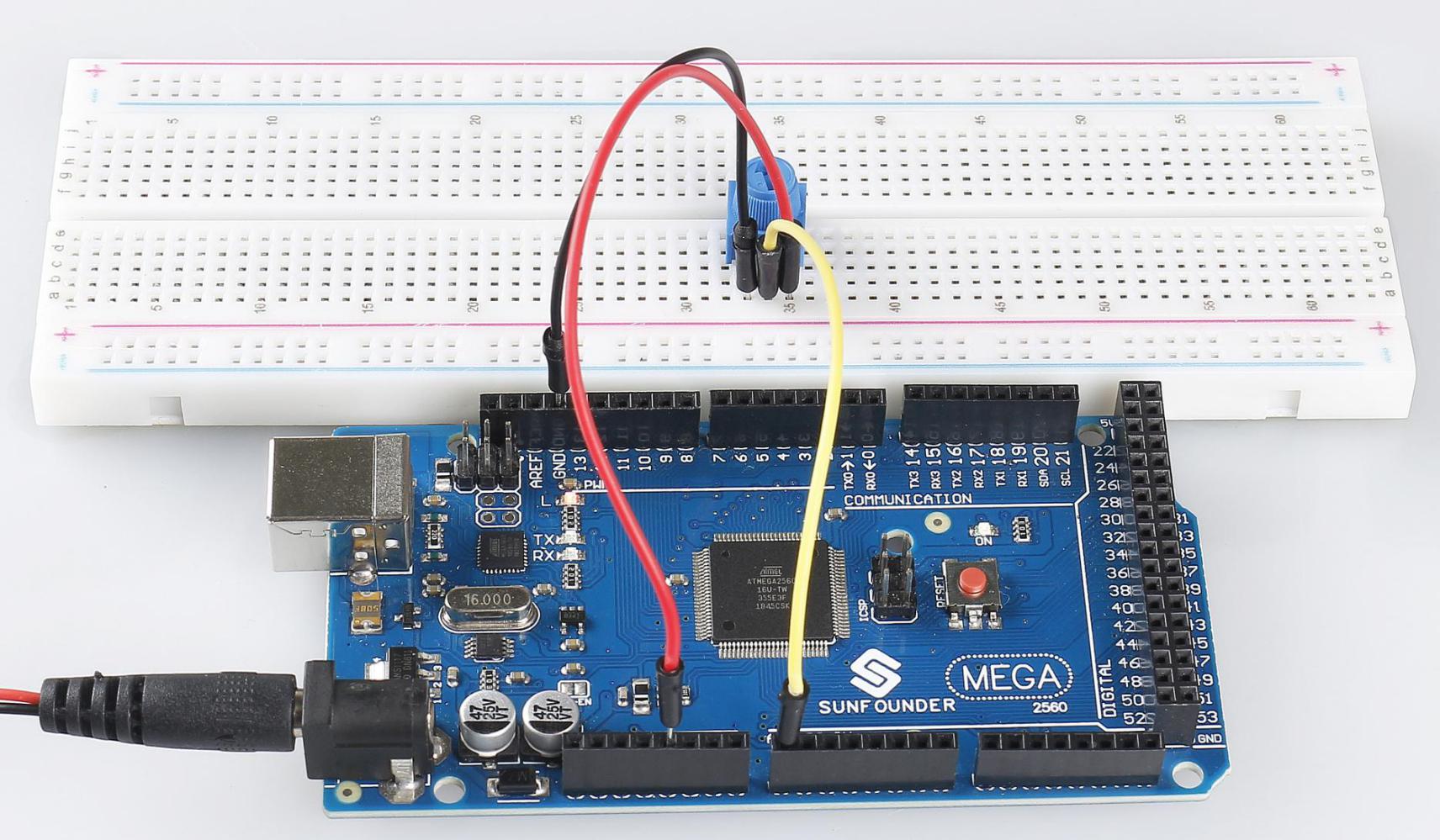 2.22 Potentiometer — SunFounder vincent_kit_for_arduino documentation