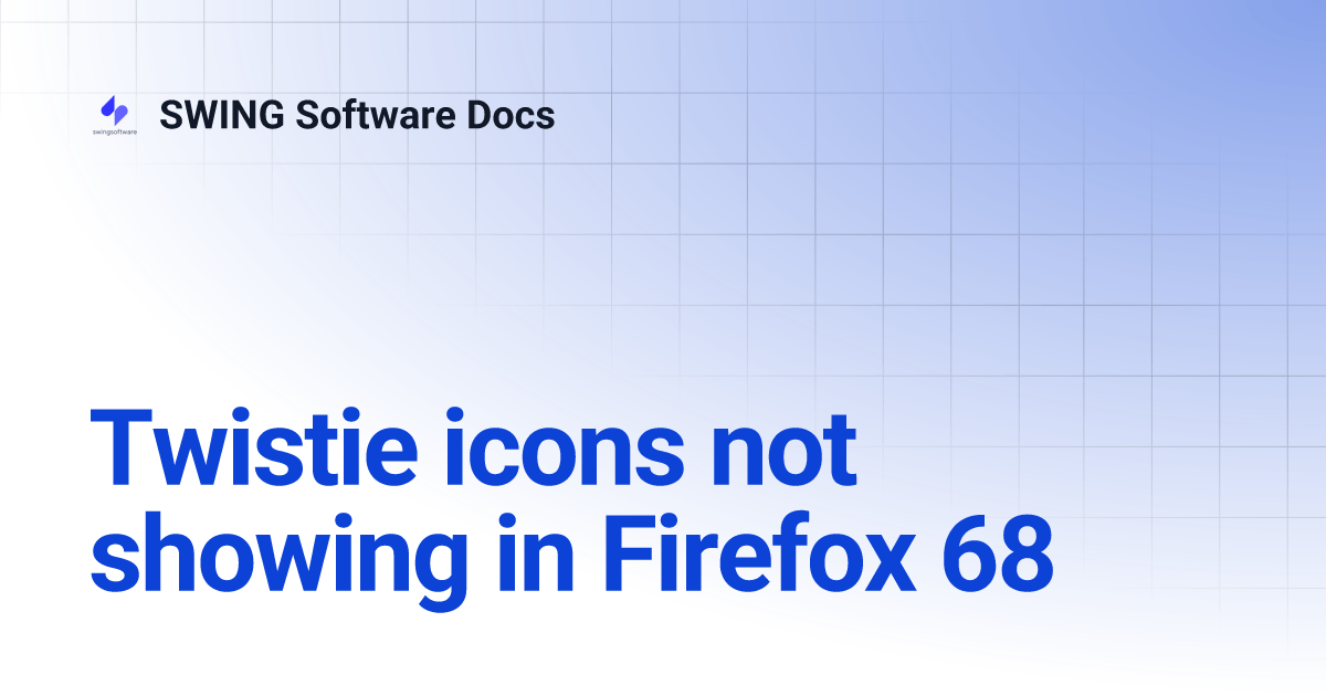 Twistie icons not showing in Firefox 68 Seascape for Notes