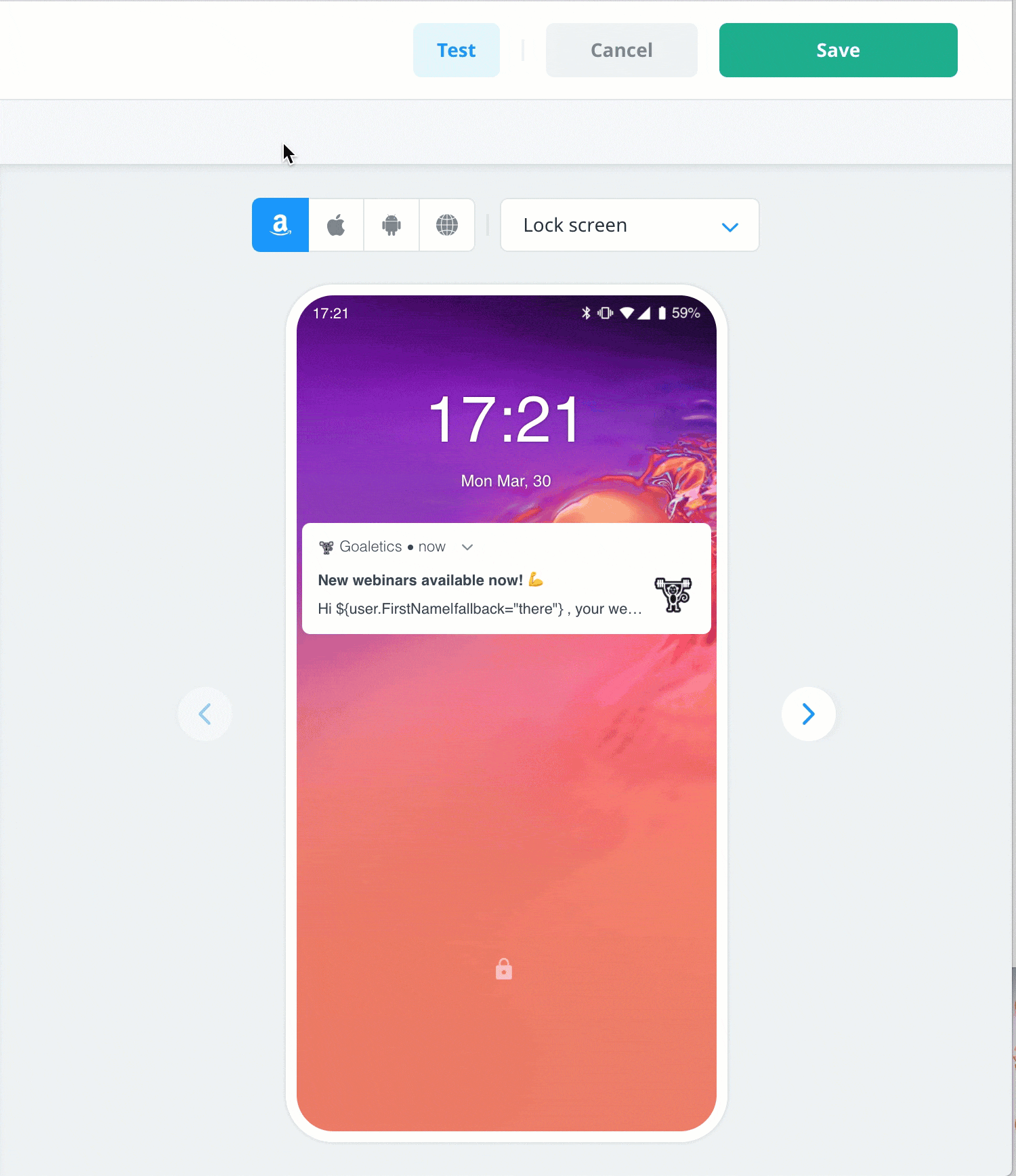 Testing push notifications Swrve Help Center