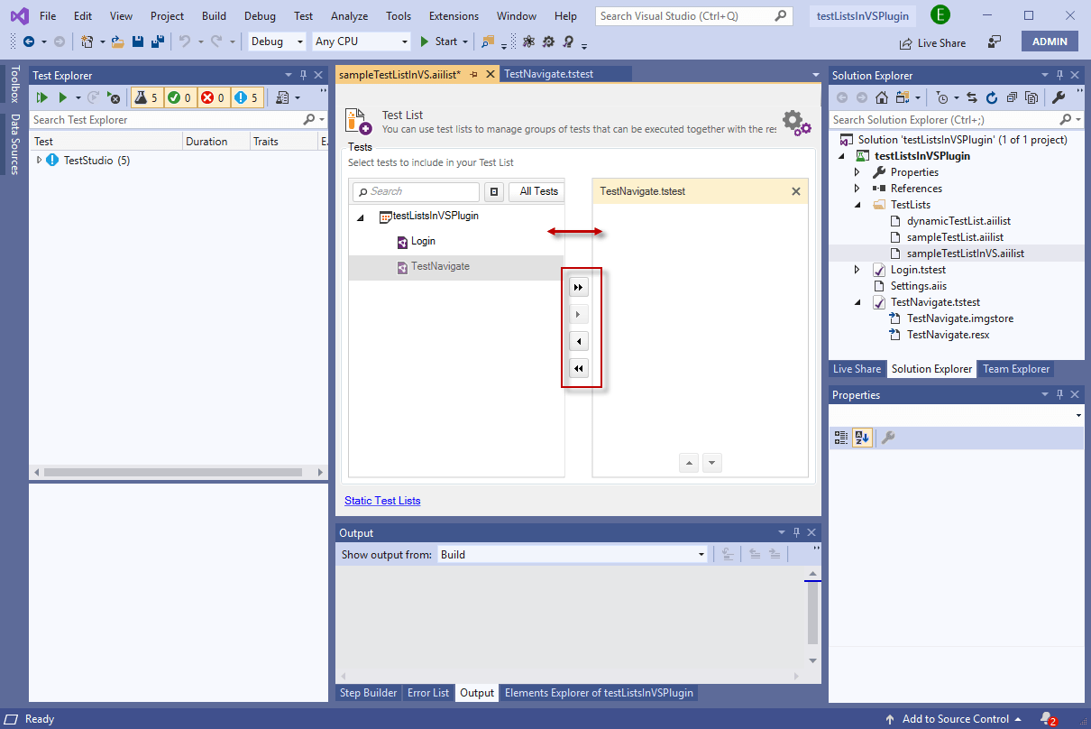 Test Lists in Visual Studio 2017 and Later Test Studio Dev Documentation Progress Telerik