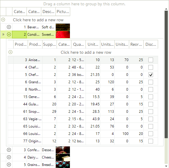 Tutorial Binding to Hierarchical Data WinForms GridView Control