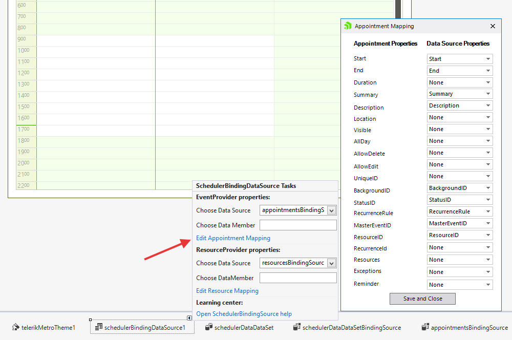 Data Binding Walkthrough WinForms Scheduler Control Telerik UI for