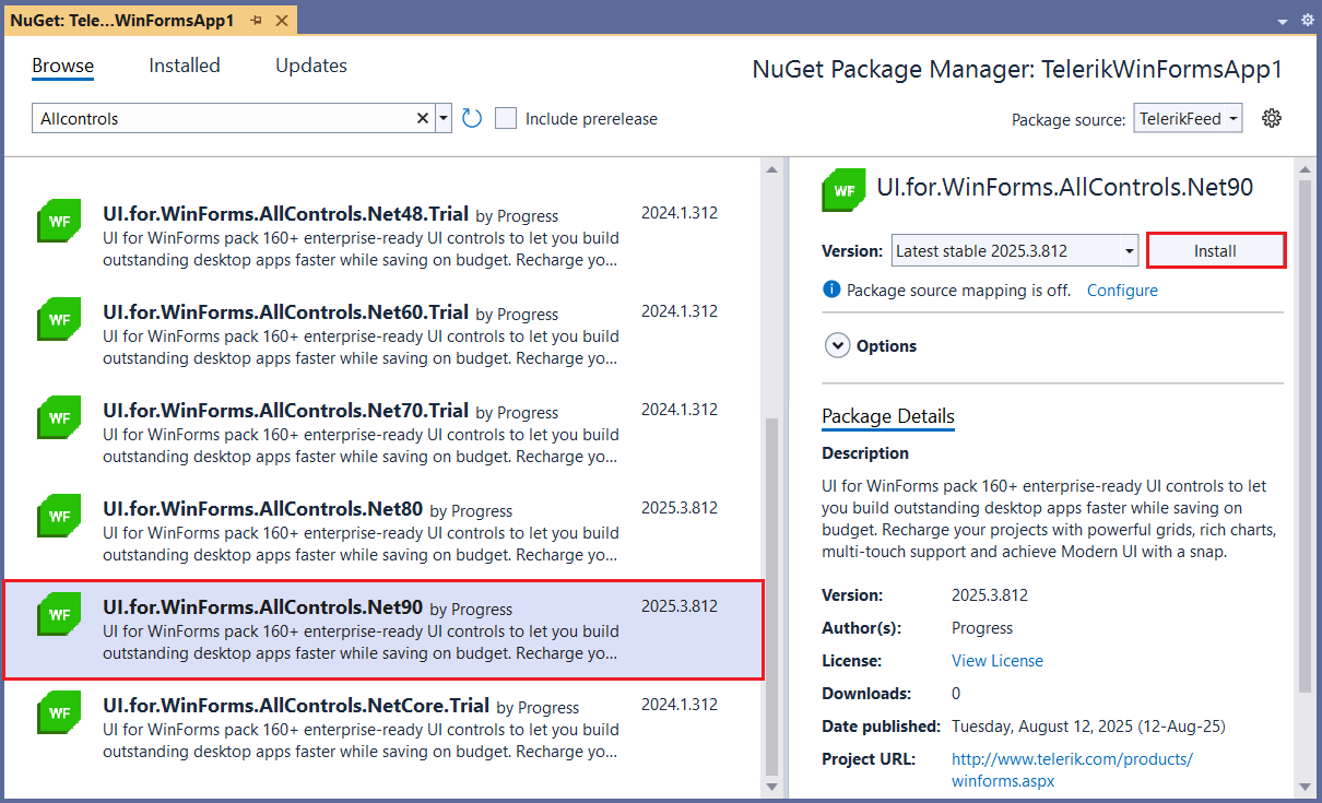 Install using NuGet Packages Installation Deployment and Distribution