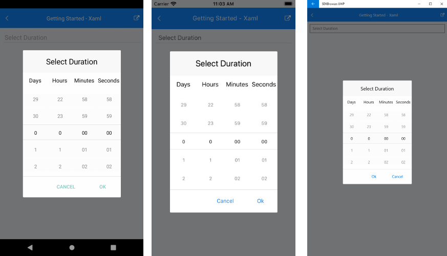 Getting Started with Xamarin.Forms TimeSpan Picker Control Telerik UI