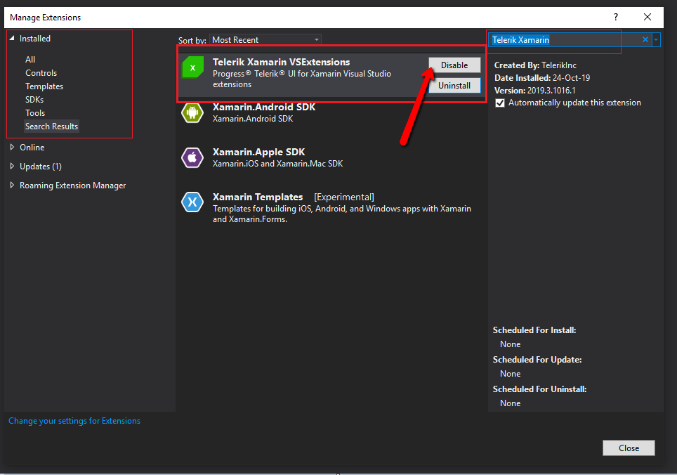 Resolve issue with VS 2019 hangs on loading when Xamarin project is