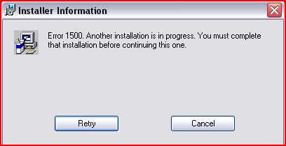 Error with &ldquo;Another installation is in progress&rdquo; - Progress Test 