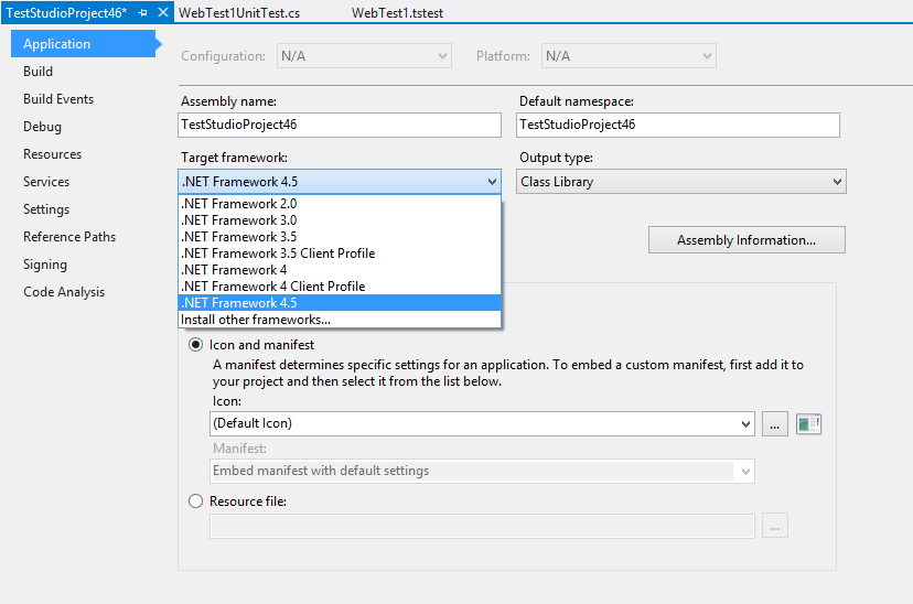 Visual Studio 2019 How To Change Target Framework