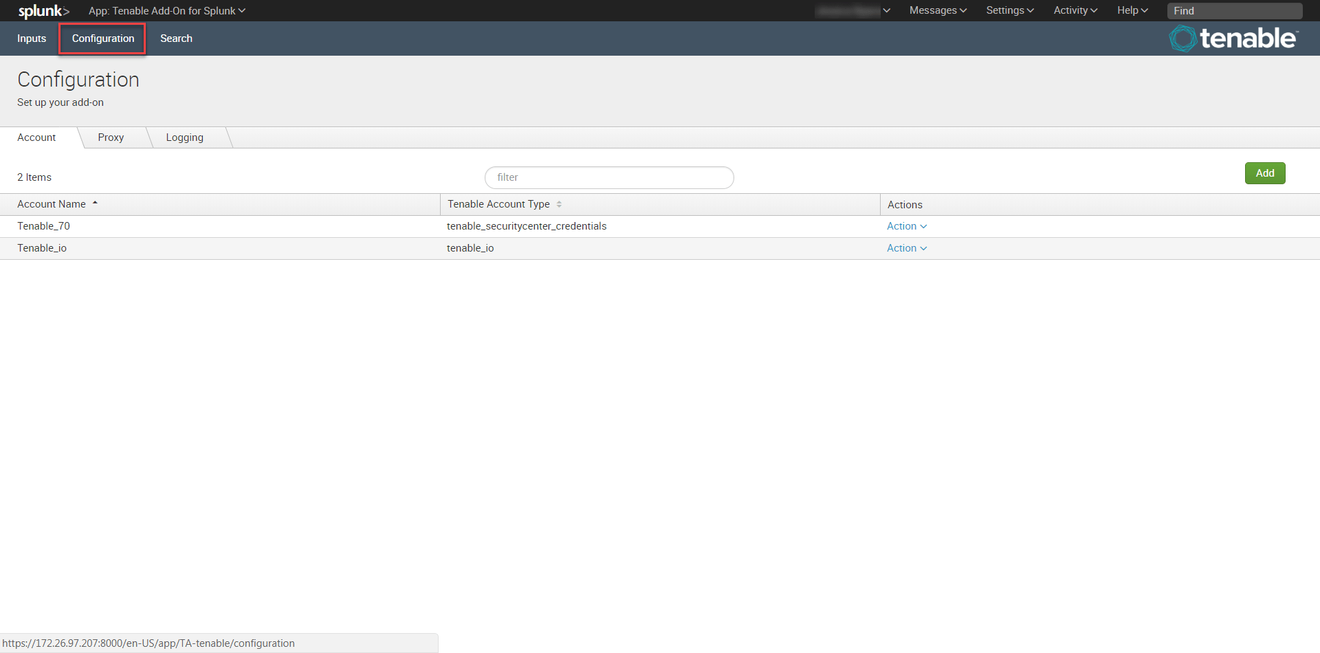 Configure Tenable Security Center Credentials