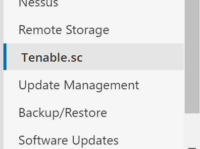 Configure Tenable.sc in the Tenable.sc User Interface (Tenable Core)
