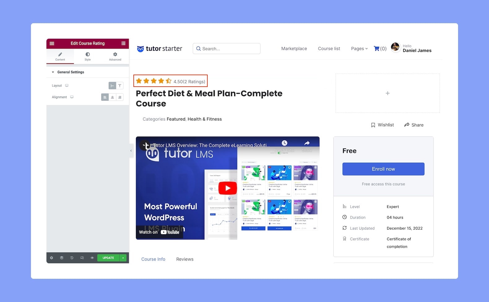 Documention Course Rating