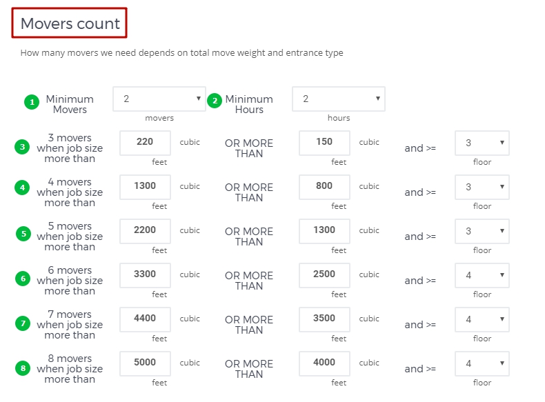 Calculator Settings (Training 1) MoveBoard Documentation