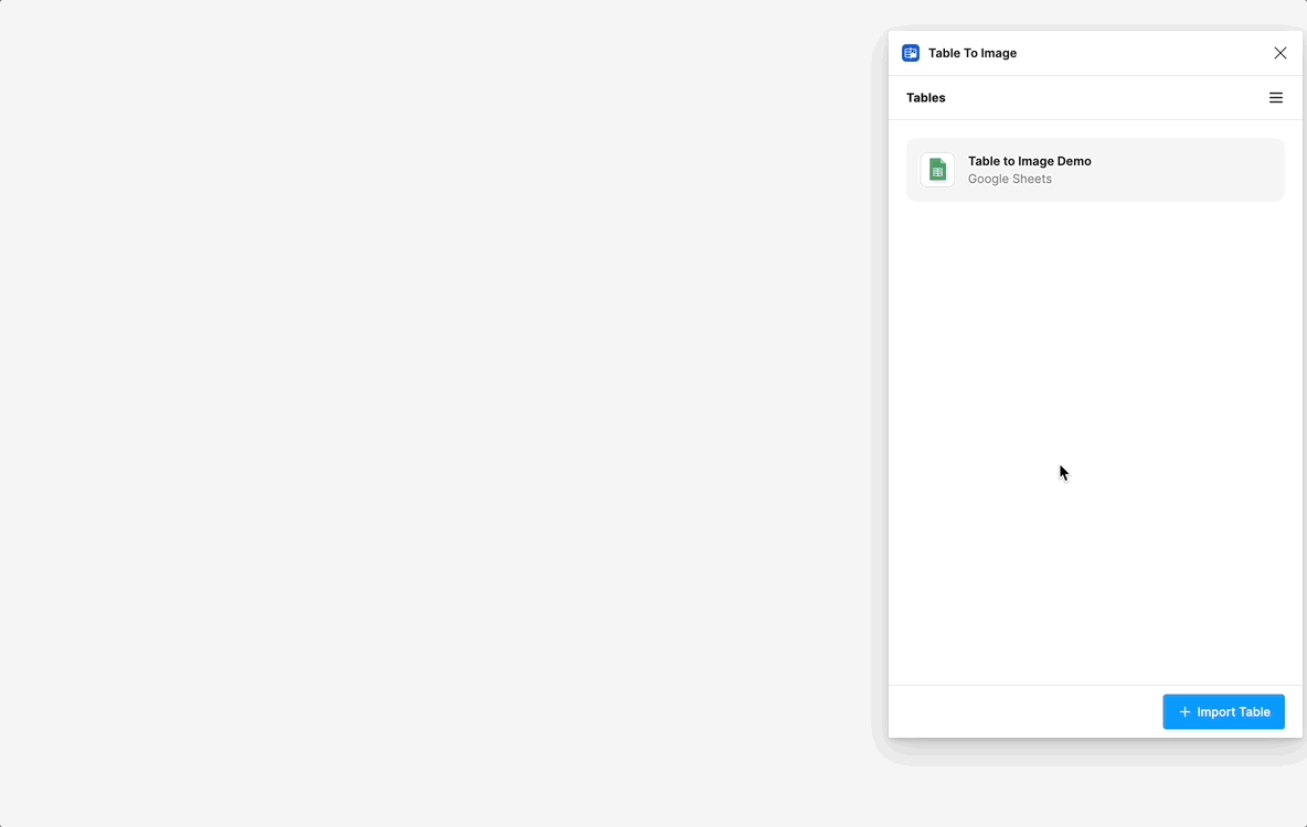 Generate Simple Table Thinkbuff Docs