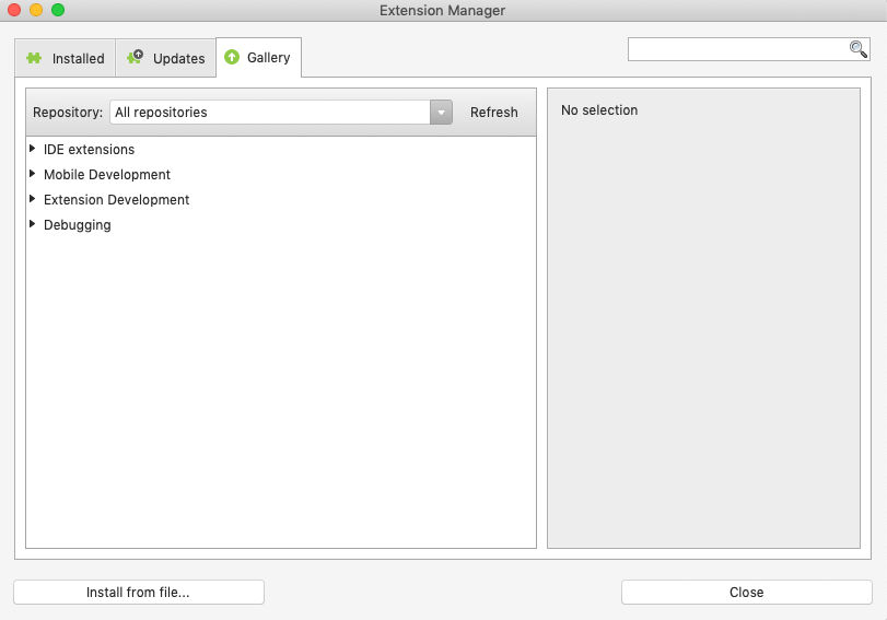 Install visual studio extensions successjawer