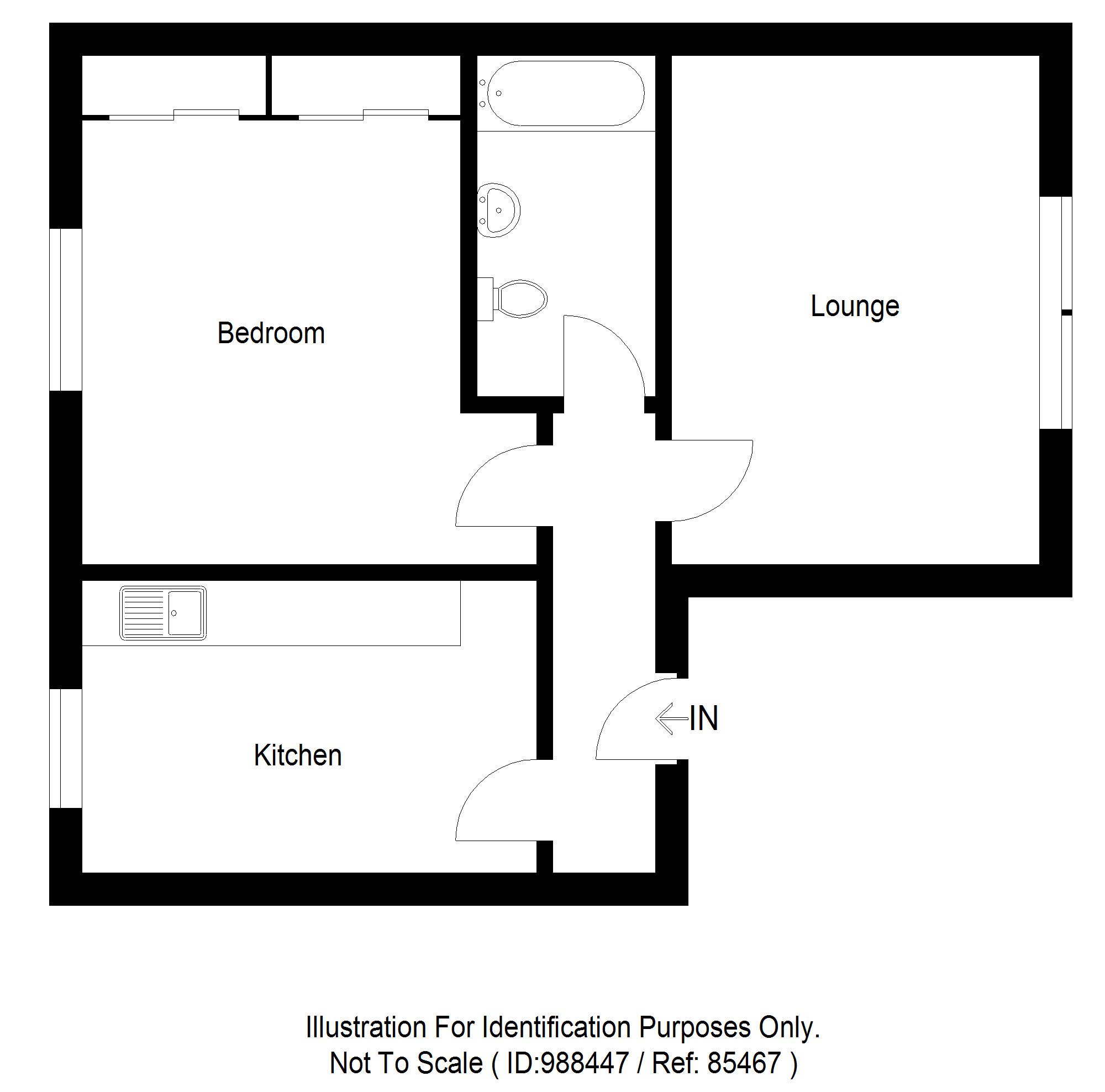 1 Bed Second Floor Flat in Dundee Offers Over £55,000 2/2, 65 Dens