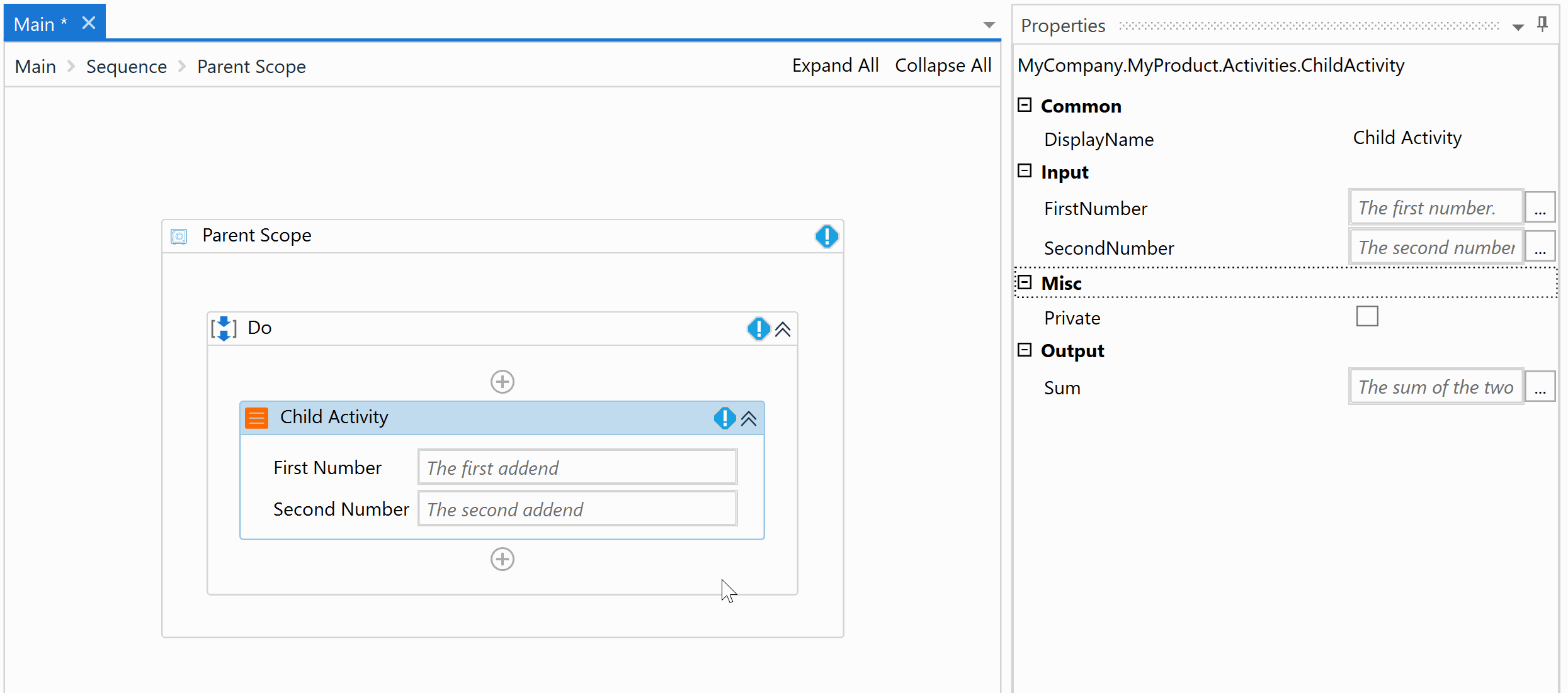 UiPathMarktplatz Die DesignerDatei