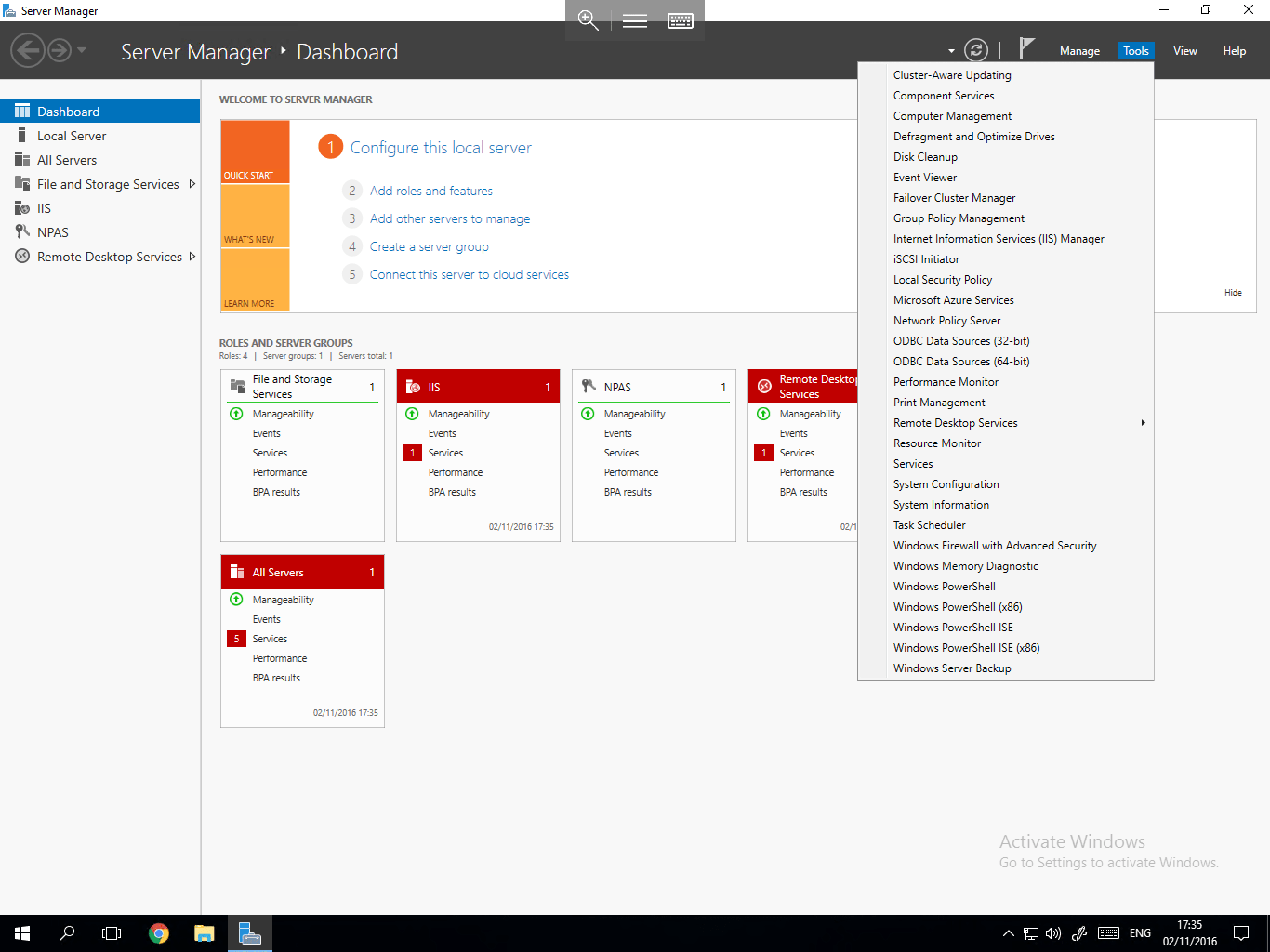 Server Manager in Windows Server 2016 UKFast Documentation