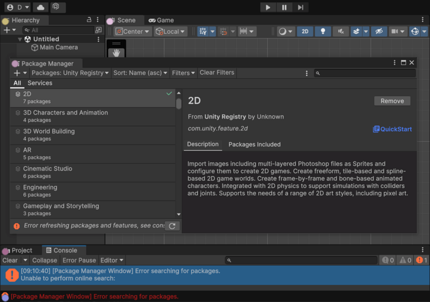 Enable automatic proxy configuration Unity 매뉴얼