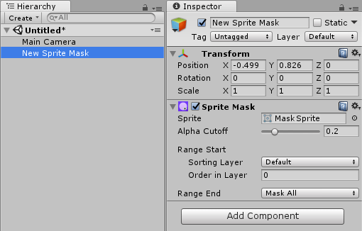 Unity Manual Sprite Masks