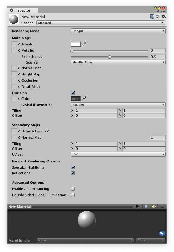 Unity Manual Creating and Using Materials