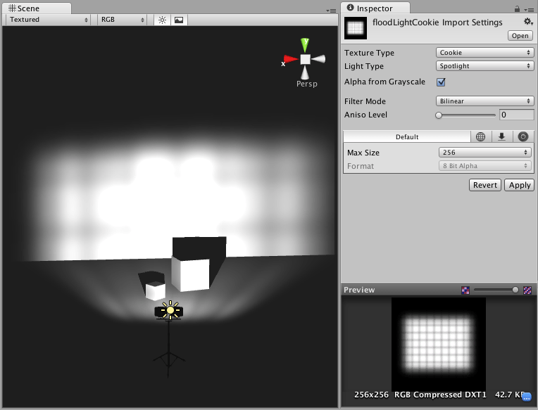 Unity Manual How do I make a Spot Light Cookie?