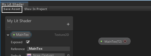 You can now assign new materials to the newly built Shader.