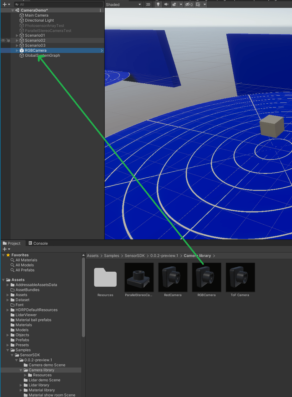 Adding a sensor to your simulation SensorSDK 2.0.5