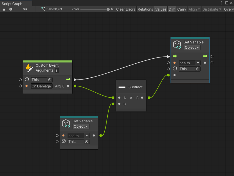 Events node Visual Scripting 1.7.8