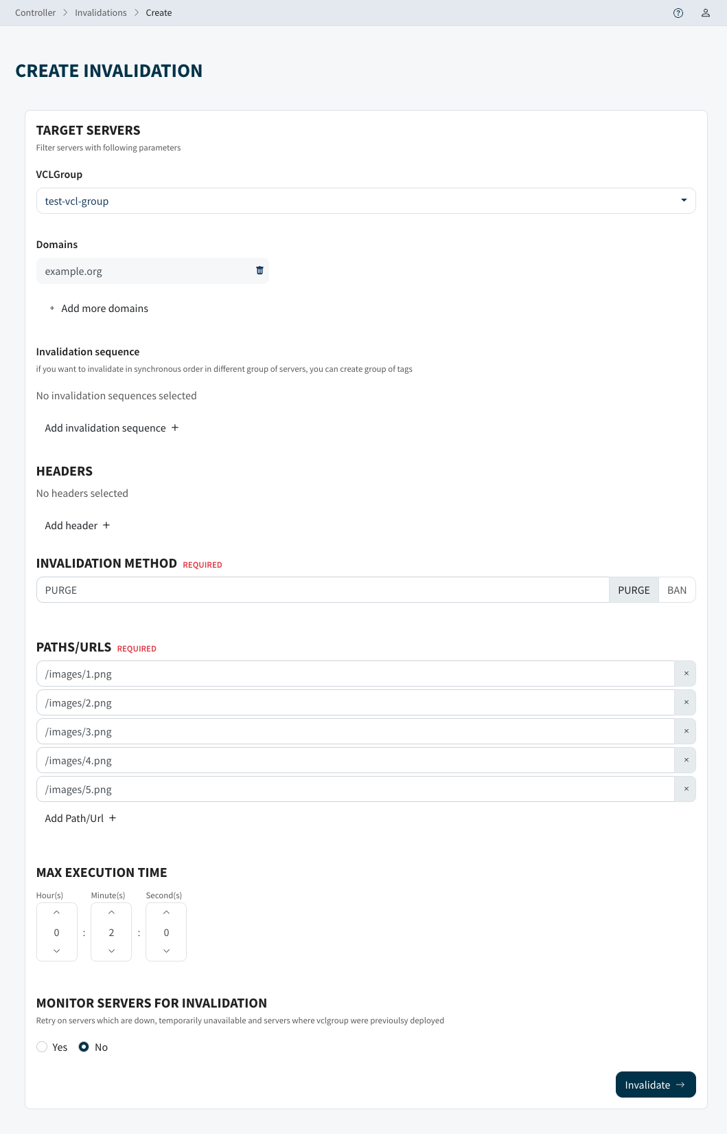 Purging multiple paths Varnish Controller Varnish Software