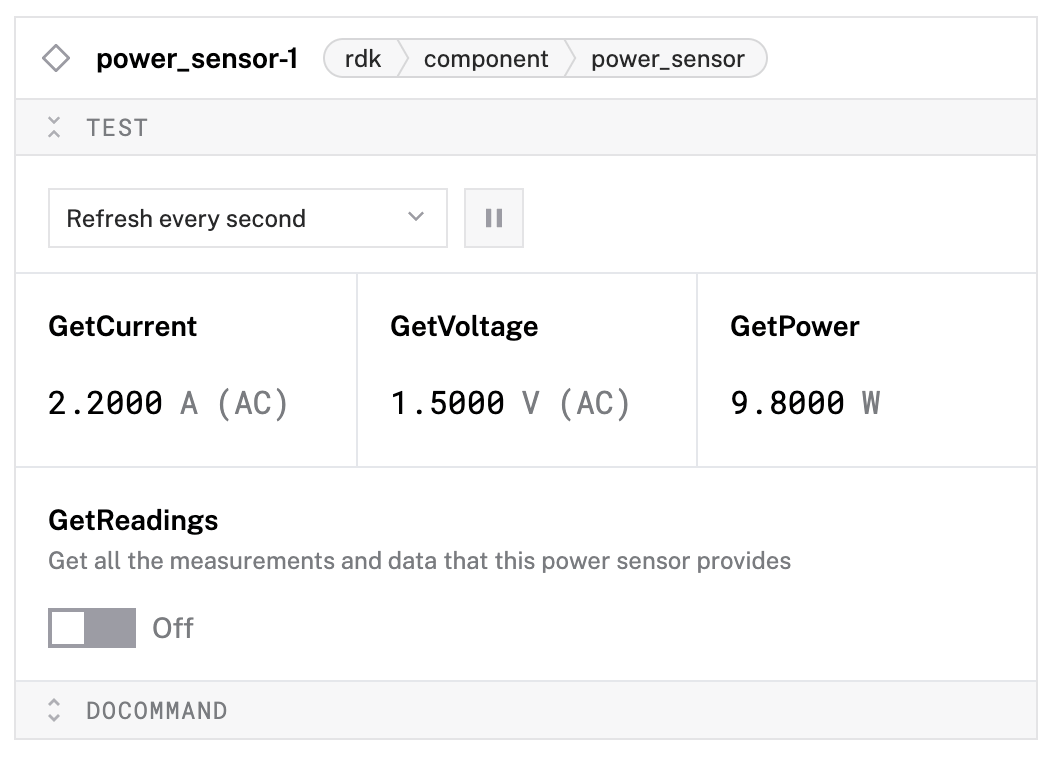 Configure a Fake Power Sensor Power Sensor