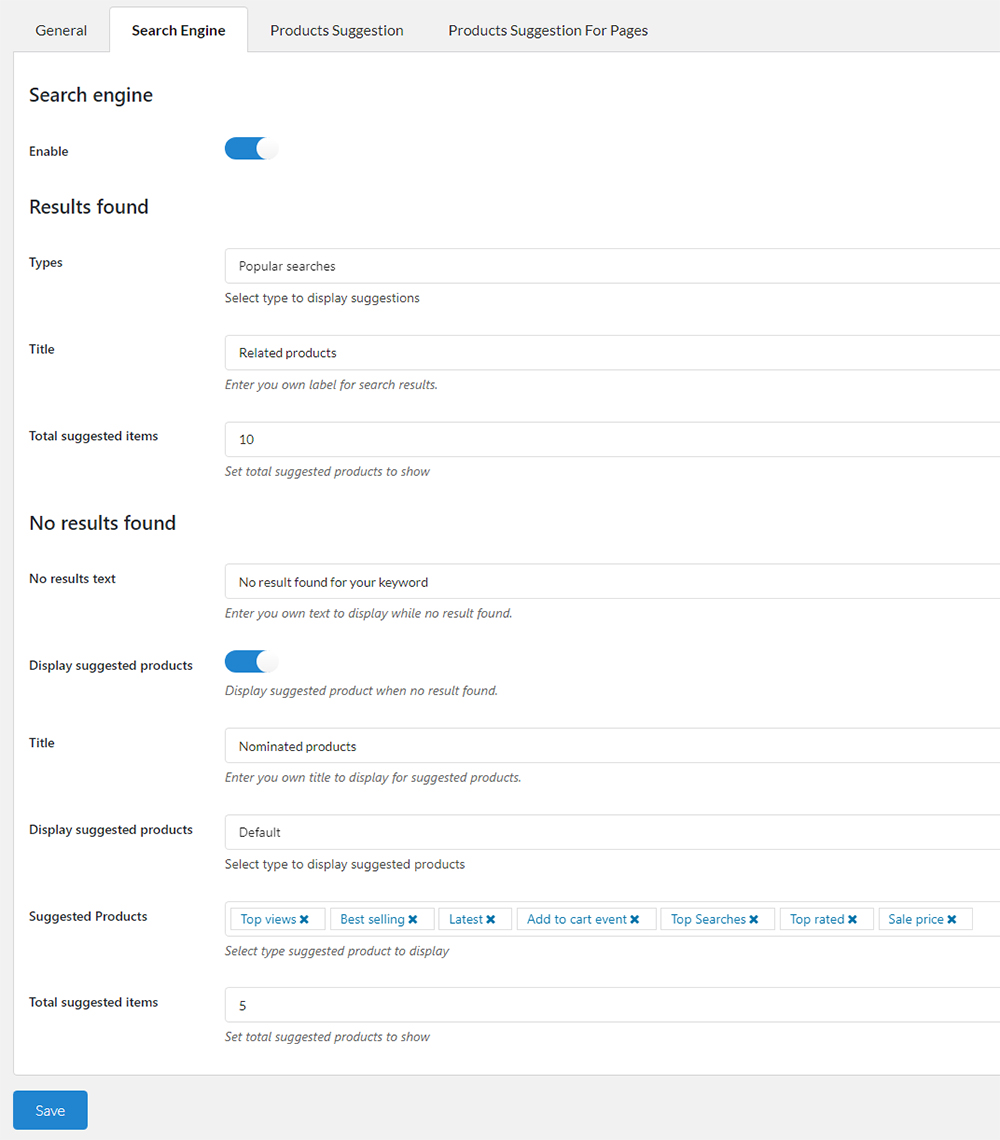 Suggestion Engine VillaTheme Documentation