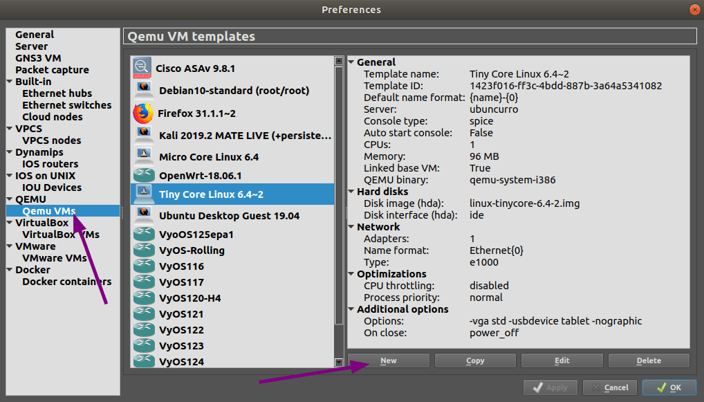 Ubuntu Docker Guest Gns3