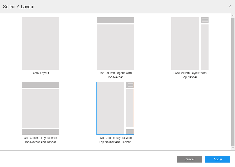 Page Layout WaveMaker Docs