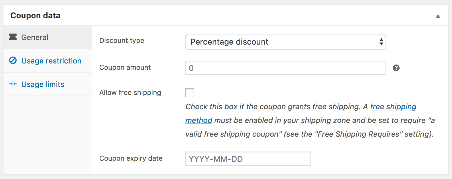 Coupon Management WEBNOO Support